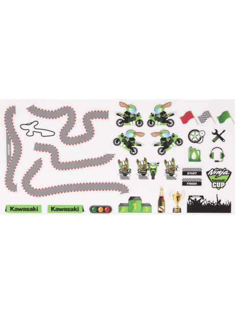 Décoration sticker muraux pour enfant Kawasaki