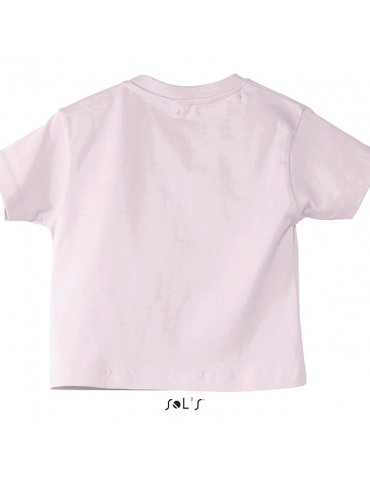 Tee-shirt Bébé Motard Mosquitos - vue de dos - couleur rose pale