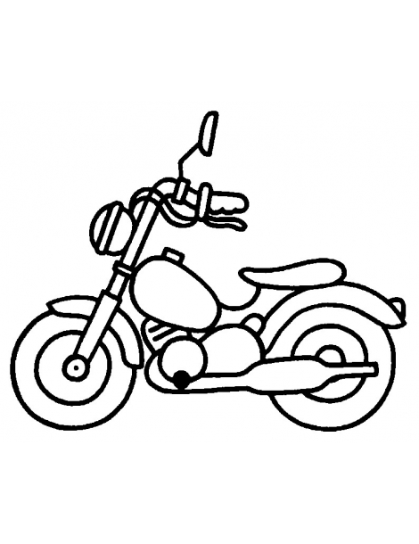 Coloriage moto - 04 (à télécharger)