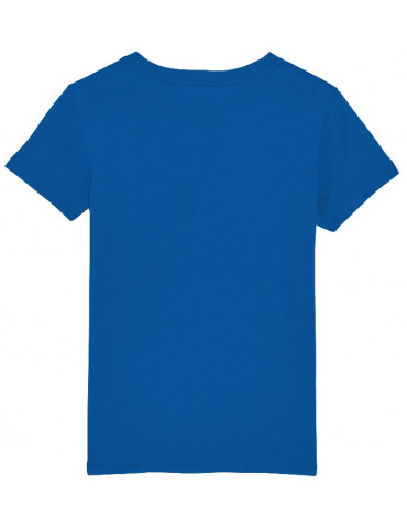 Tshirt Enfant Café Racer - Bébé Motard - Couleur Royal Blue - Vue de dos
