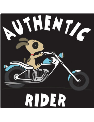Design Tshirt Authentic Rider bébé motard noir