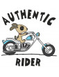 Tshirt Bébé Authentic Rider - Bébé Motard