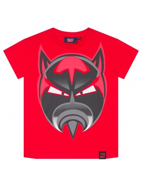 Tshirt Enfant Rouge - Fabio Quartararo - FQ20 - vue de face