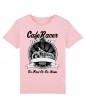 T-Shirt Enfant Go Fast or Go Home - Bébé Motard - Vue de face -  Rose
