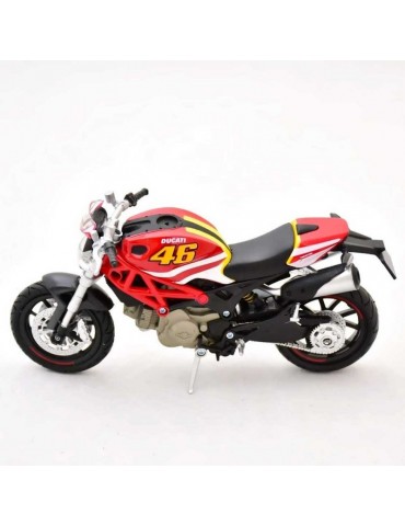 Modèle réduit Ducati Monster 796 Valentino Rossi - VR46 - vue de dessus gauche
