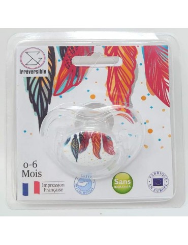 Tétine Plumes 0-6 mois - packaging