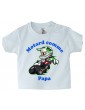 Tee-shirt Bébé Motard - Motard comme Papa - vert