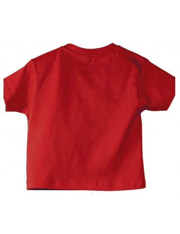 Tee Shirt Bébé Motard Champion -  Personnalisable - rouge - dos
