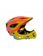 Casque IKON Kiddimoto Orange Jaune - Vue de côté