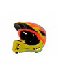 Casque IKON Kiddimoto Orange Jaune - Vue de face