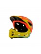 Casque IKON Kiddimoto Orange Jaune - Vue de face