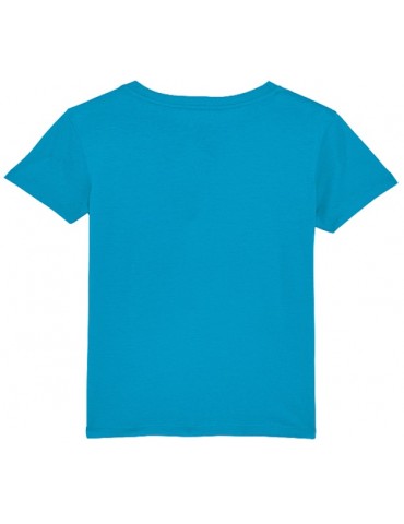 T-shirt Bébé Je Roule En Kawa - BébéMotard - dos bleu