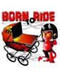 T-shirt Bébé Born To Ride - BébéMotard - détail